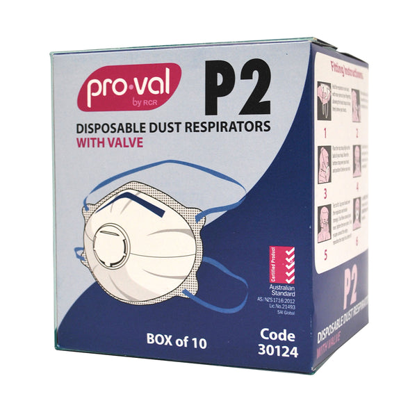 Pro-Val Disposable Dust Respirators - P2