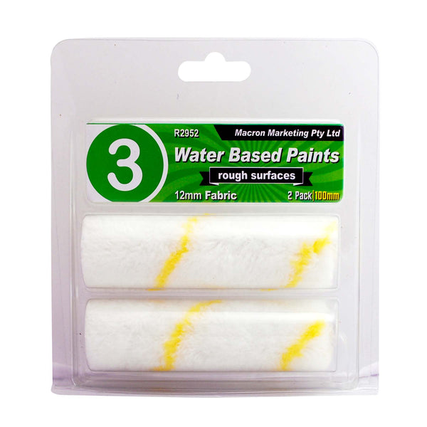 water based two pack of paint rollers