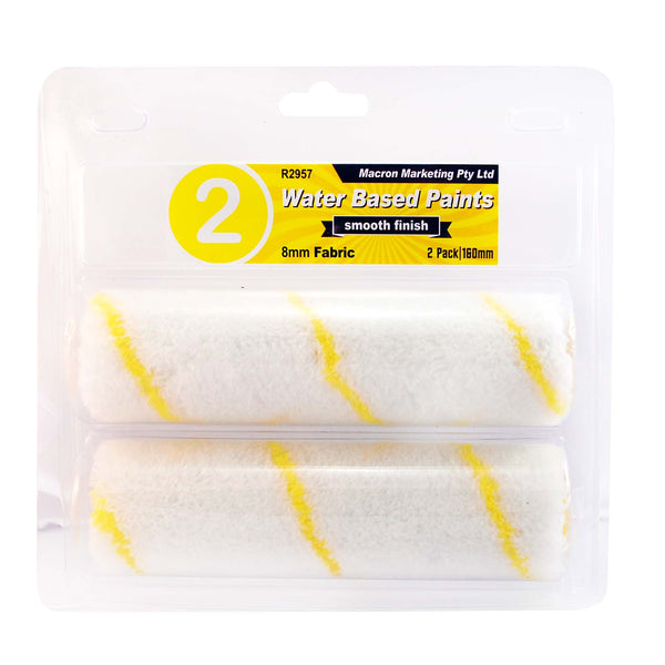 paint roller two pack of 160mm brushes