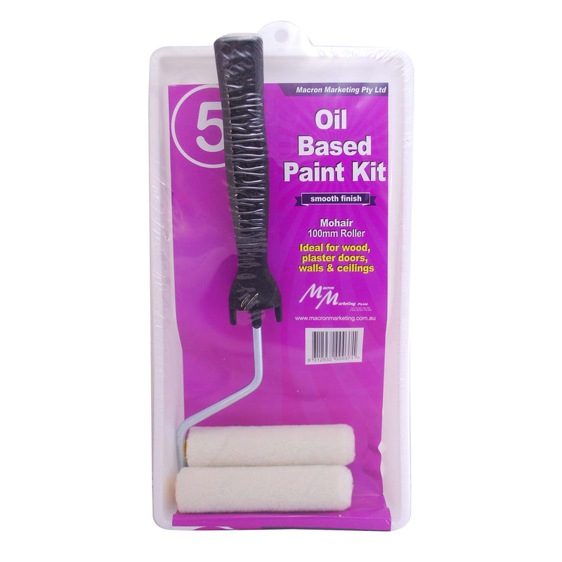 macron marketing mini oil based paint roller kit in mohair 