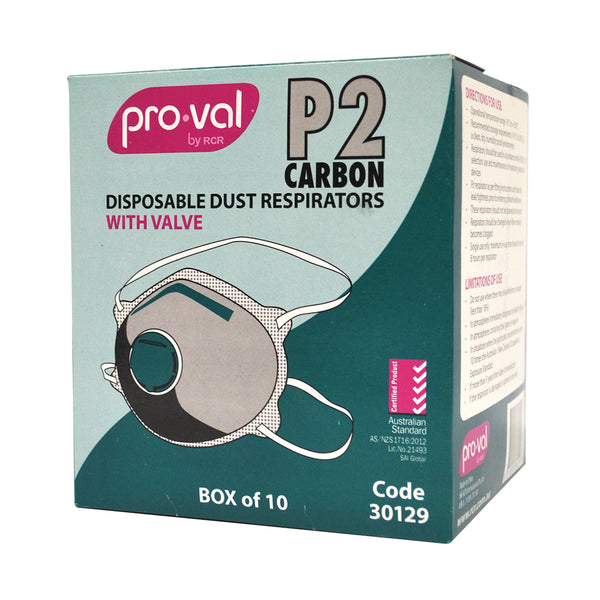 carbon with valve disposable dust respirators