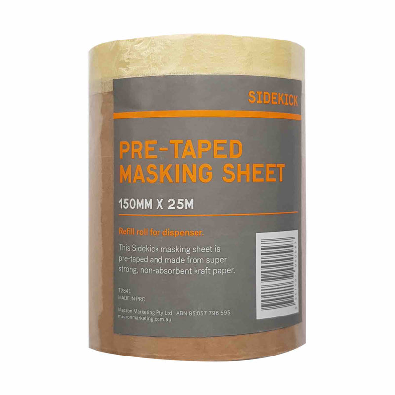 sidekick cover mask brown paper refill 25 metres long